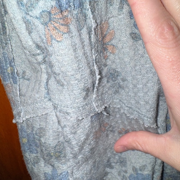 Sonoma Pale Green Floral Long Sleeve Top Thermal Size Large - Picture 3 of 5